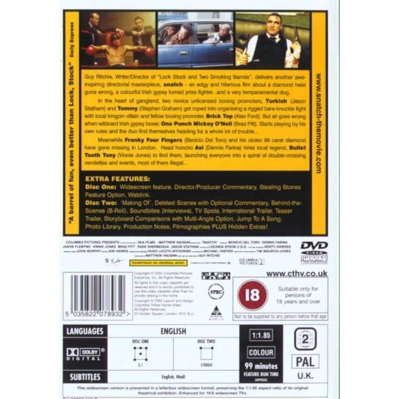 Snatch [reino Unido] [dvd] (2000) image number null