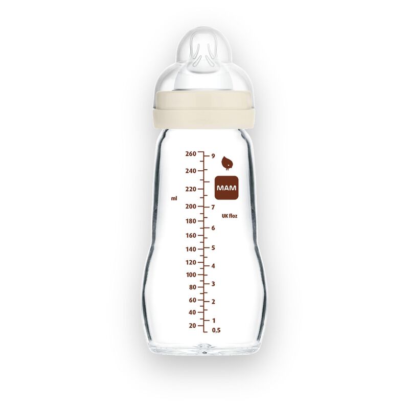 Biber&oacute;n Mam Feel Good Premium De Vidrio, 270 Ml... image number null