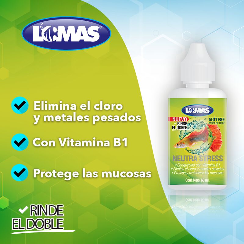 Lomas Neutra Strees Acondicionador Para Acuario... image number null