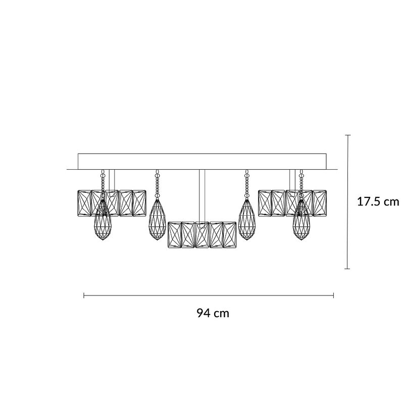 Candil colgante de cristal Mil luces HARLOW 009 image number null