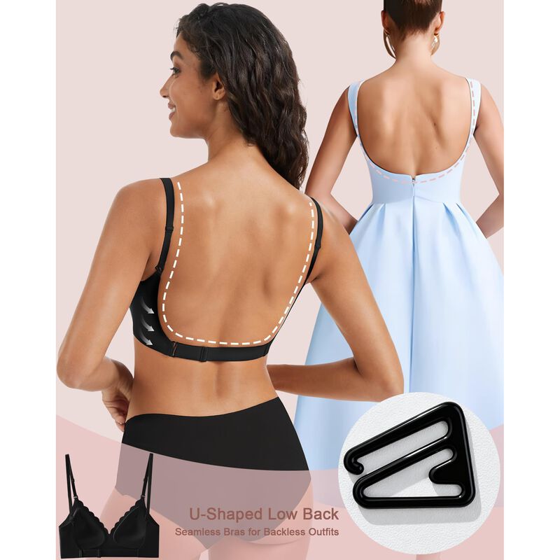 Bralette Boufor Espalda Baja Negro Talla M image number null
