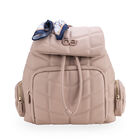 Mochila Acolchonada Con Mascada Color Rosa