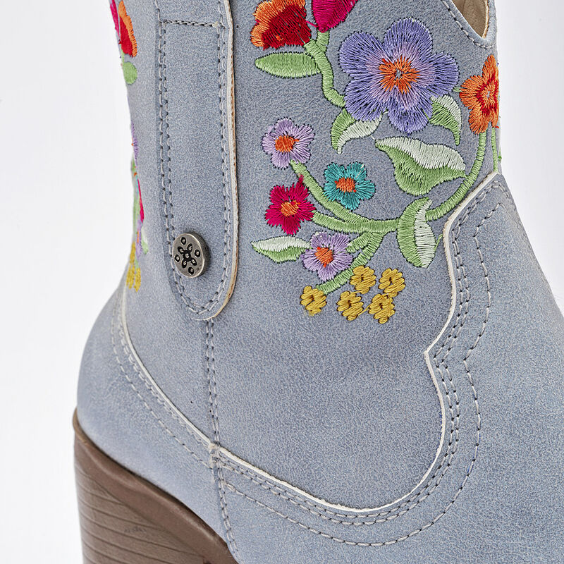 Mora Tierra bot&iacute;n tac&oacute;n para mujer  azul multic... image number null