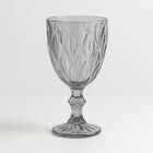 Juego de 6 Copas de Vidrio 240 ml, Copas Coloridas para Agua, Vino o Cócteles, (Humo) Bluelander