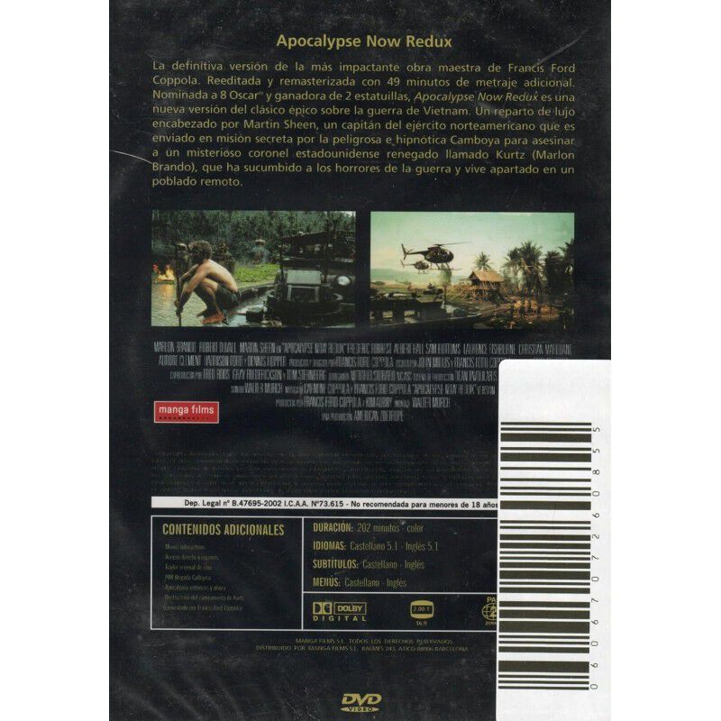 Apocalypse Now Redux [dvd] (1979) image number null