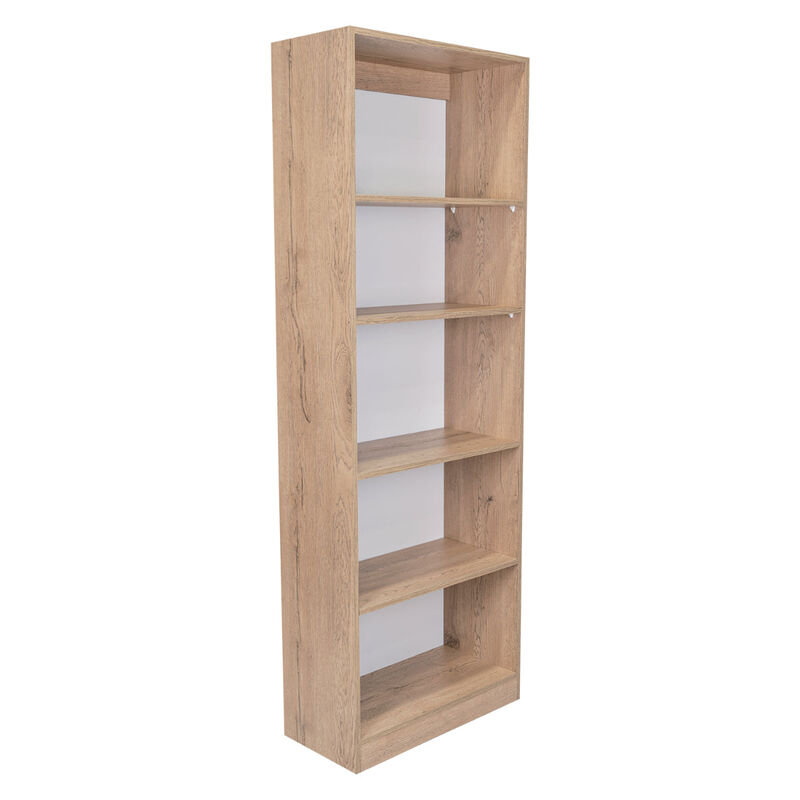 Librero Home, Macadamia y Blanco, con Cinco Ent... image number null