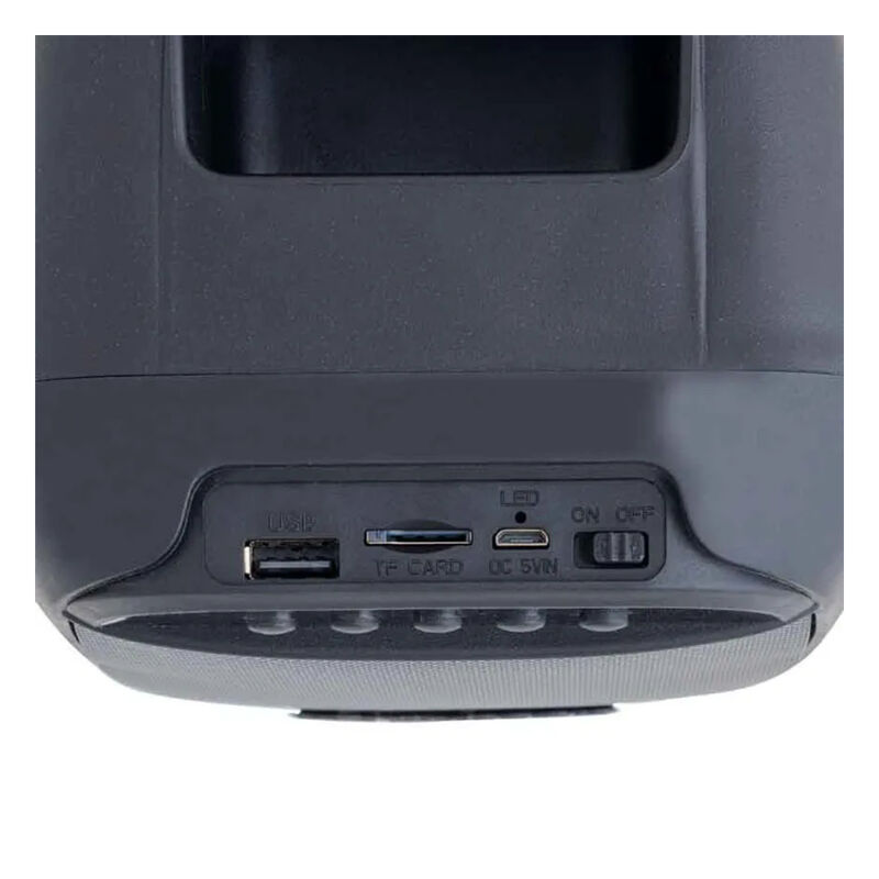 Bocina Port&aacute;til Negra con Bluetooth y Lector US... image number null