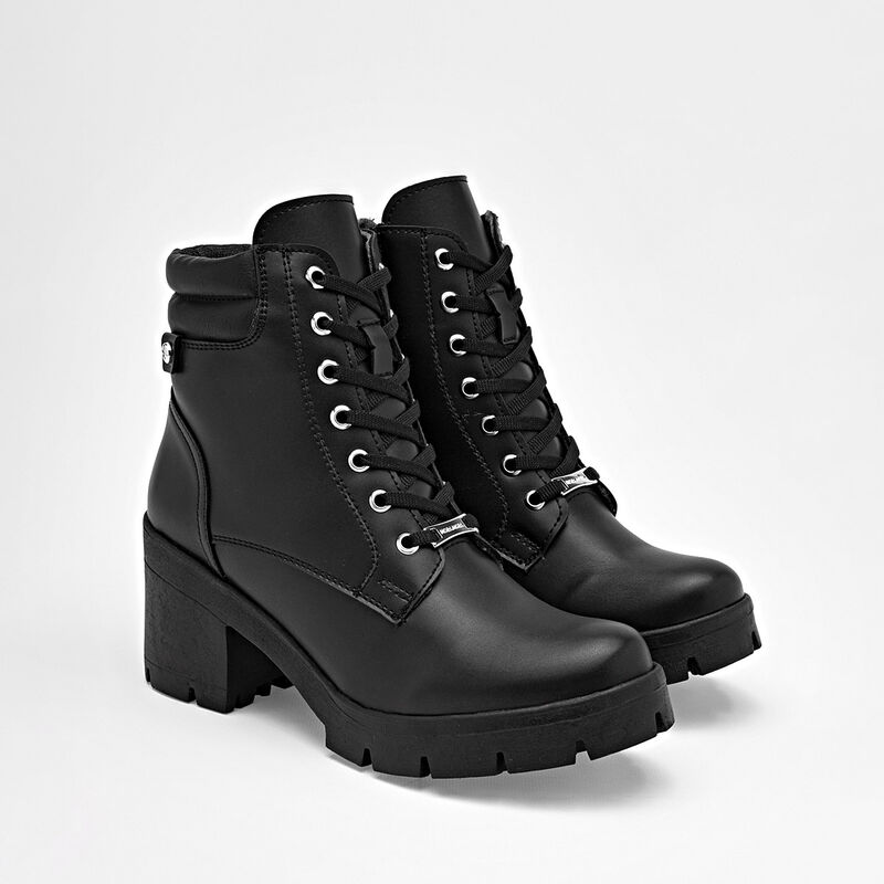 Moramora bot&iacute;n tac&oacute;n para mujer  negro cod 1397... image number null