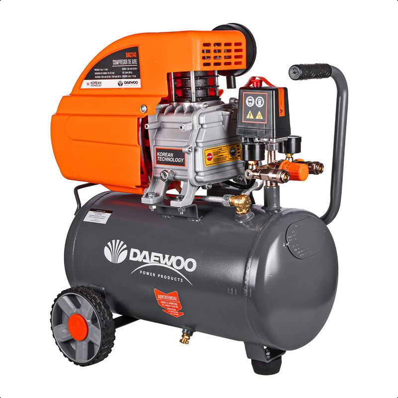 Daewoo Compresor de Aire 24 Litros 2 HP 8 Bar/1... image number null