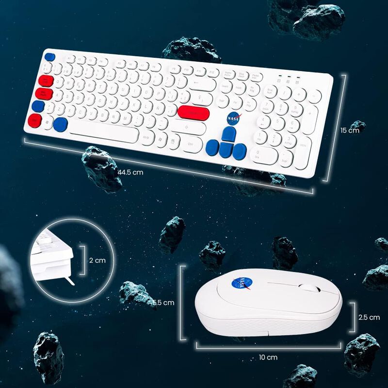TechZone Kit Edición NASA Teclado y Mouse Inalá... image number null