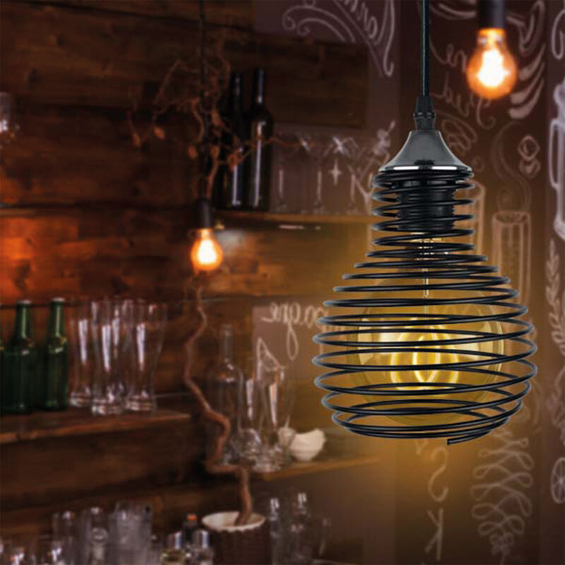 Lampara Colgante Aksi Panel Abeja Negro image number null