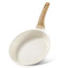 Sart&eacute;n Carote De Granito Antiadherente De 20 Cm Sin Pfoa, Color Blanco
