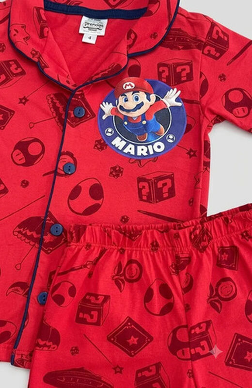 Pijama Mario Bross | Para Ni&ntilde;os | Short Y Playe... image number null