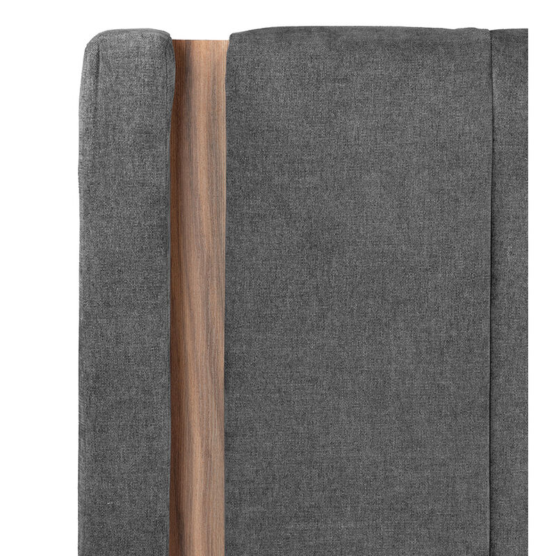 Cabecera Queen Size Dicasa Linz Gris Oscuro image number null