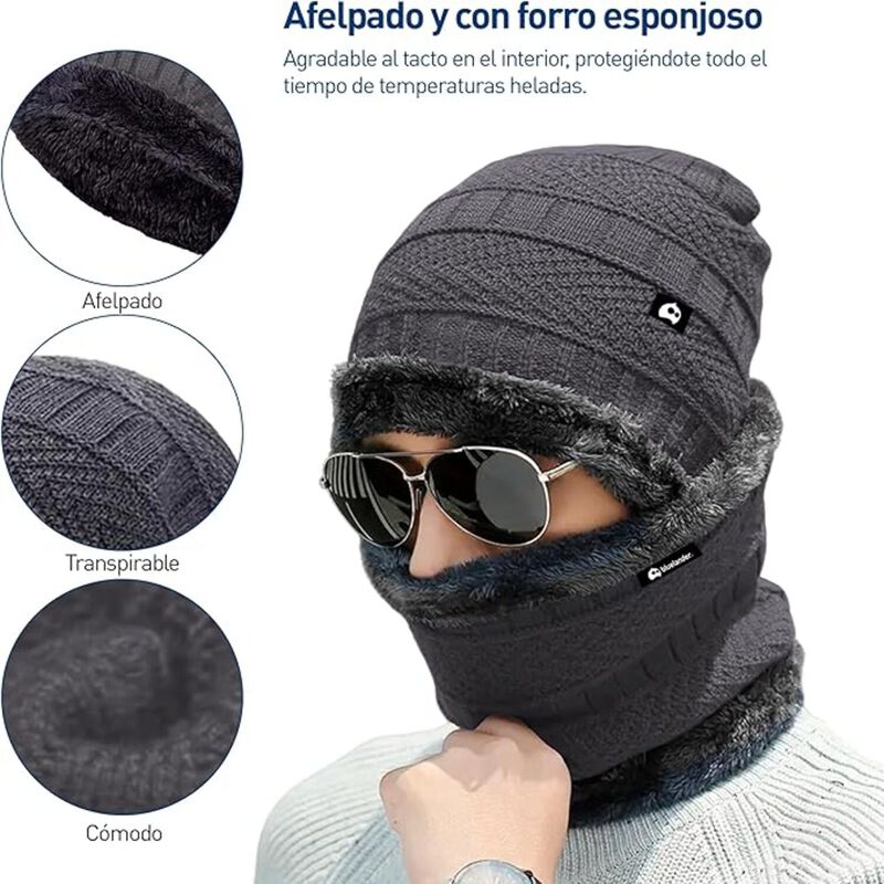 Gorro de Bufanda para Invierno Bluelander image number null