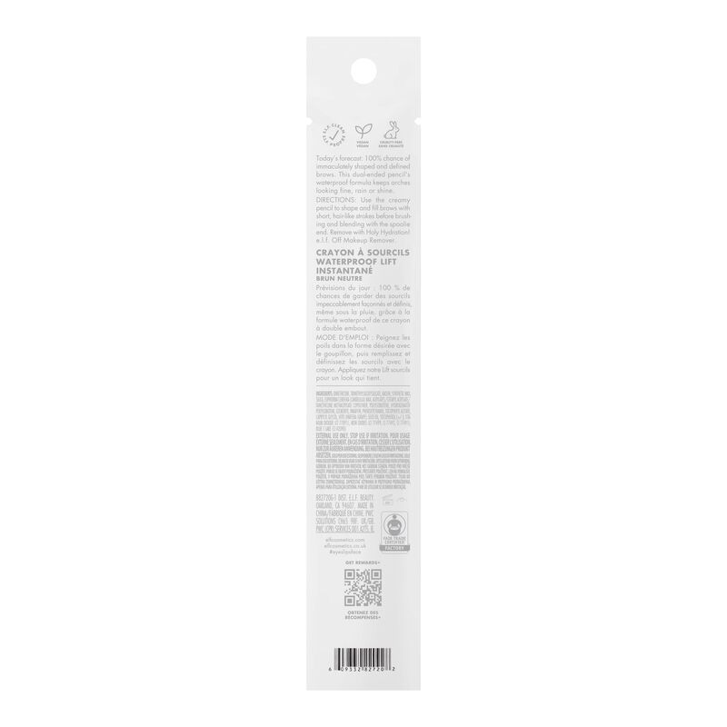 L&aacute;piz De Cejas Impermeable E.l.f. Instant Lift ... image number null