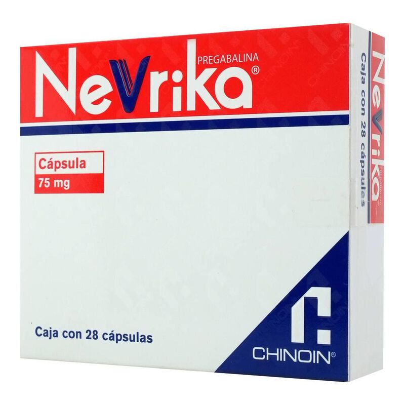 Nevrika 75mg Caja con 28 capsulas 75mg caja con... image number null