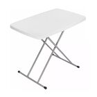 Mesa De Servicio Plegable Ajustable 75x50cm 3 Alturas