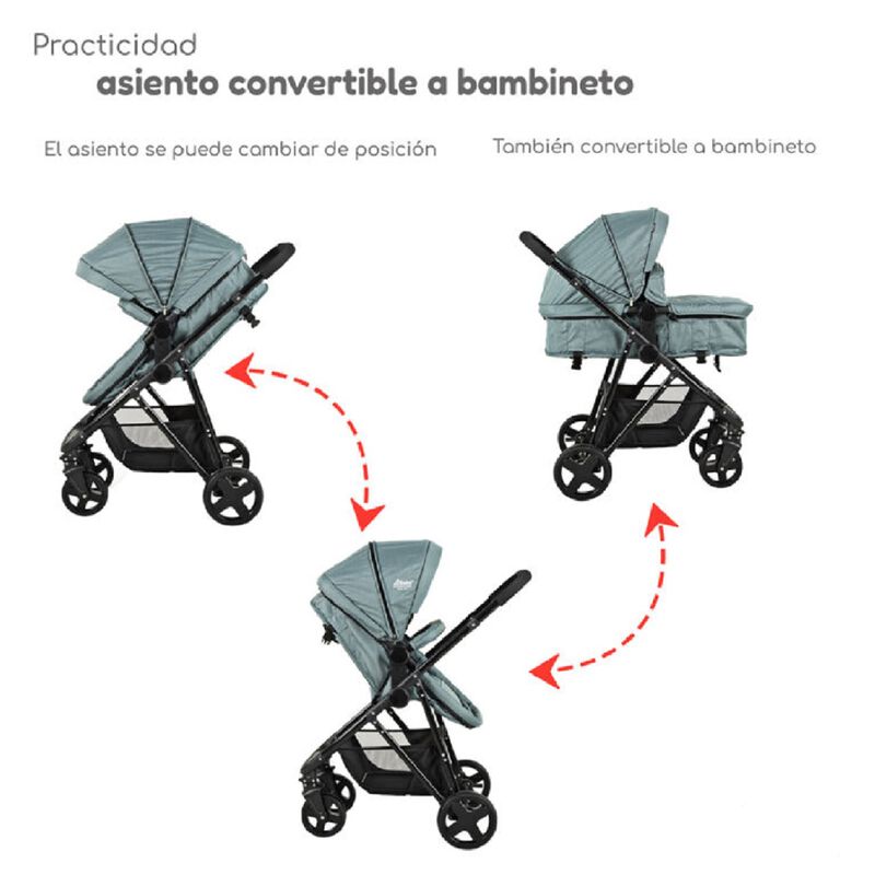 Carriola D'Bebé Travel System Prince Verde (END... image number null