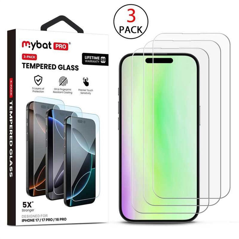 Mica Vidrio Mybat Para Iphone 17 Pro - 3 Piezas... image number null