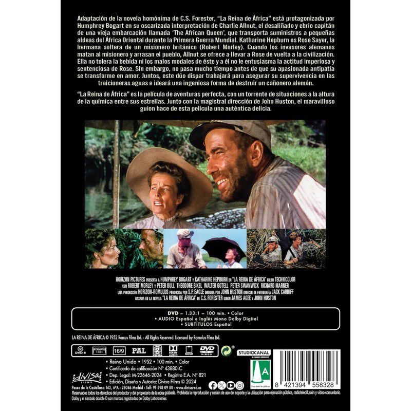 La Reina de &Aacute;frica [DVD] (1951) The African Que... image number null