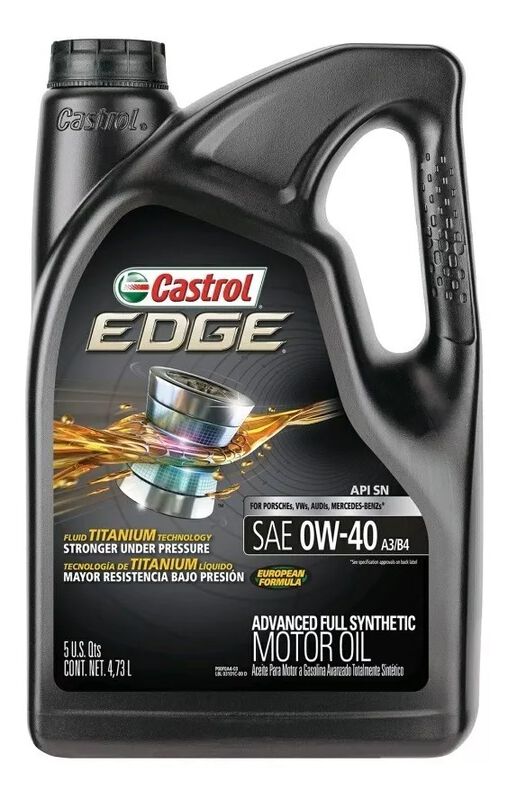 Aceite Castrol Edge 0w40 100% Sint&eacute;tico Garrafa... image number null