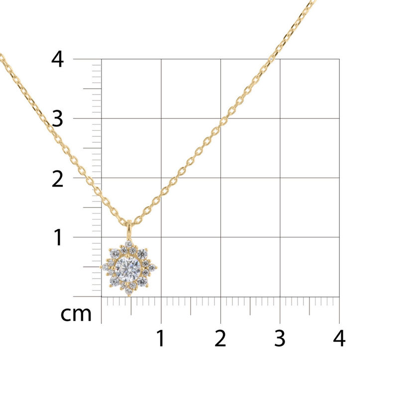 Dije Oro Amarillo 14k Con Zirconias | Bizzarro image number null