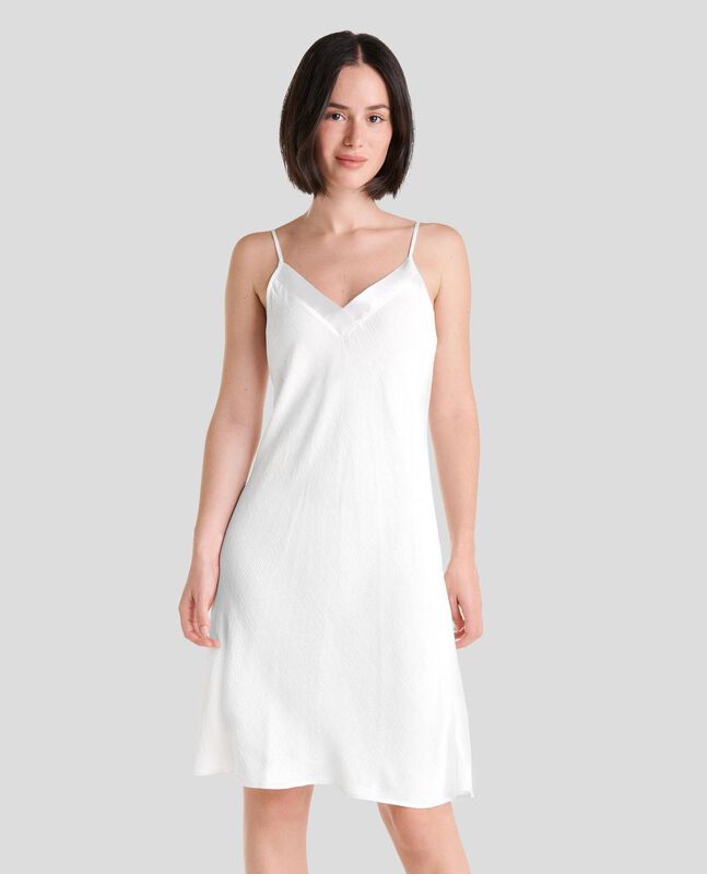 Camis&oacute;n de Tirantes de Jacquard Marfil image number null