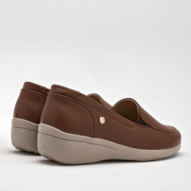 Etnia Zapato de horma c&oacute;moda para mujer camel image number null