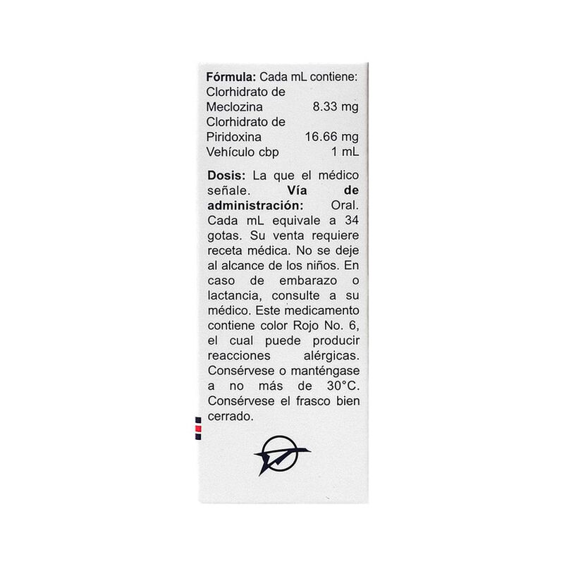 Meclison Meclozina, Piridoxina 8.33/16.66mg Sol... image number null