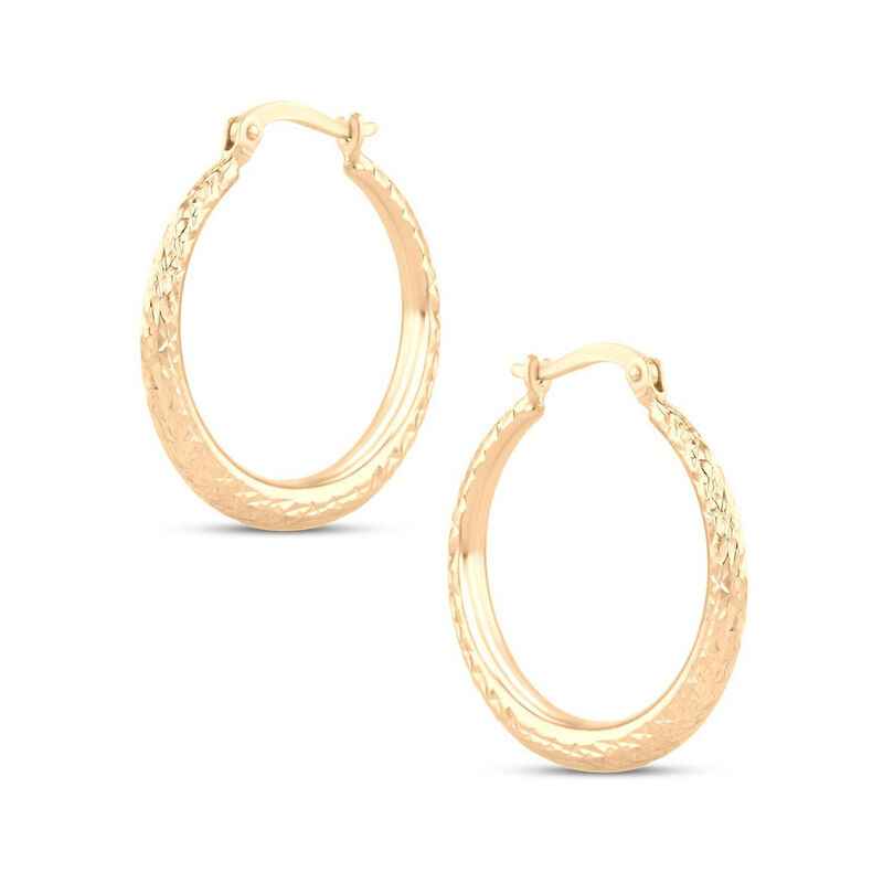 Arracadas De Oro Amarillo 14K (25Mm Aprox) image number null