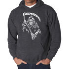 Sudadera Con Capucha Word Art Para Hombre - La Parca - Gris