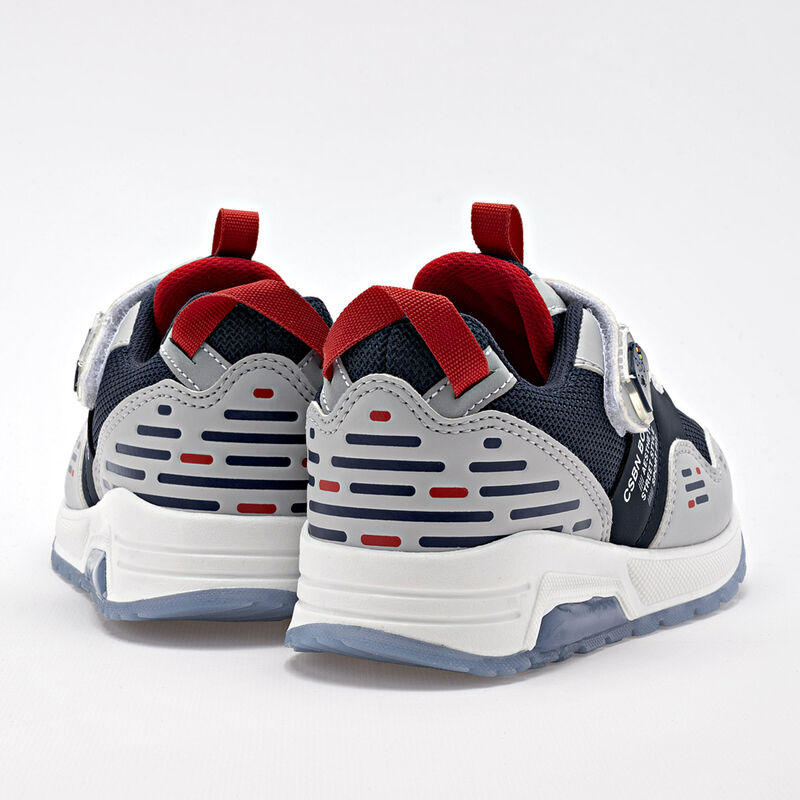 Clasben Tenis Para Preescolar Ni&ntilde;o Marino Gris ... image number null