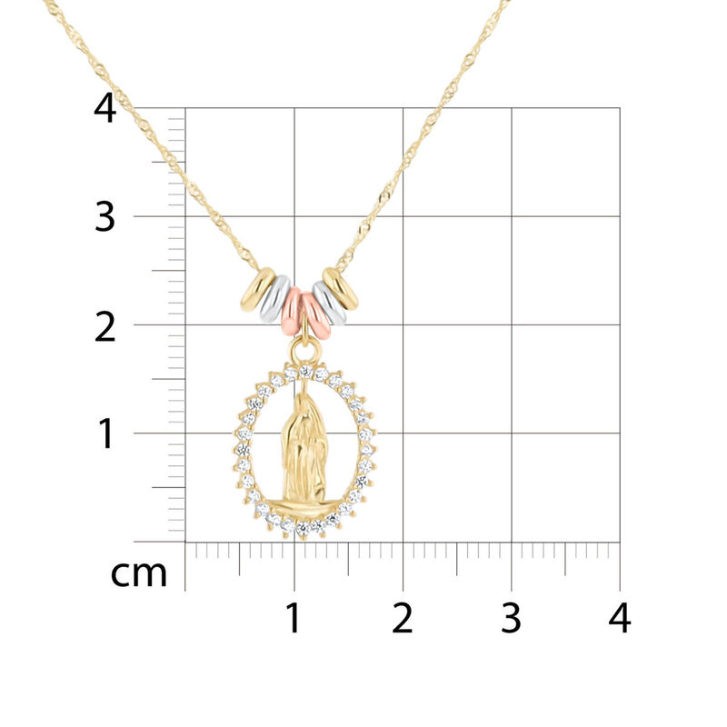 Medalla Virgen De Guadalupe Con Cadena De Oro F... image number null