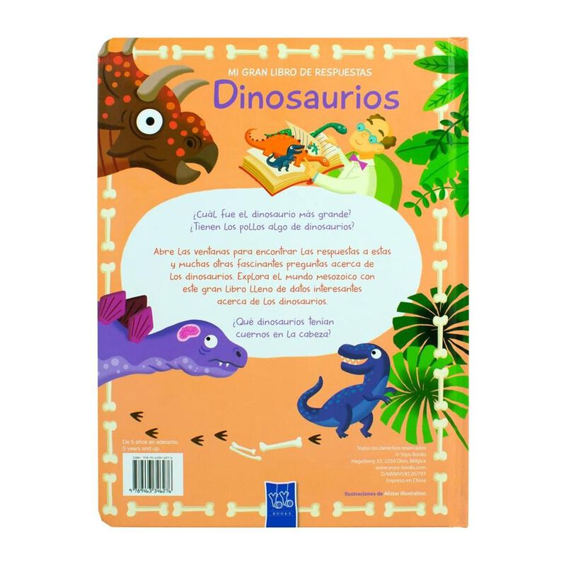 Mi Gran Libro De Respuestas: Dinosaurios, De Yo... image number null