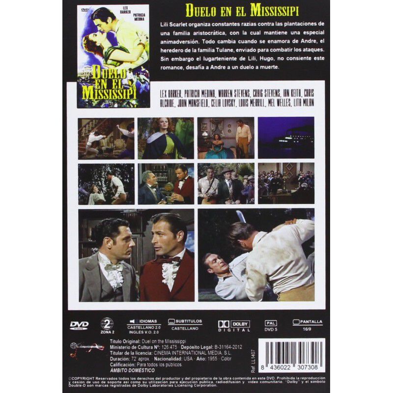 Duelo En El Mississippi [dvd] (1955) Duel On Th... image number null