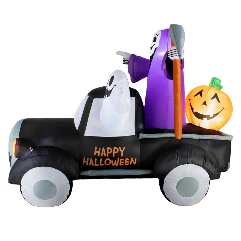 Inflable Halloween Camioneta Terrorifica Led 20... image number null