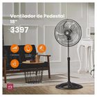Mytek 3397 Ventilador de Pedestal 18" Metálico, Industrial de 110watts
