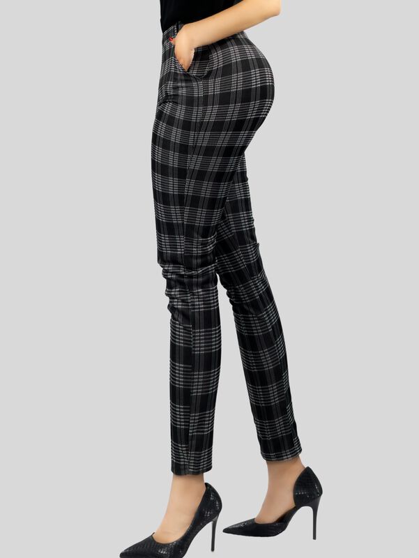 Jeggins Mujer Legging Pantalón A Cuadro Mallone... image number null