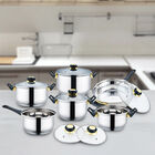 Batería de Cocina Fernanda de Acero Inoxidable Fraciel 12 Pz