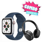 Combo Apple Watch SE 1ra gen 40mm Plata (Reacondicionado Certificado) + Audifonos Bluetooth