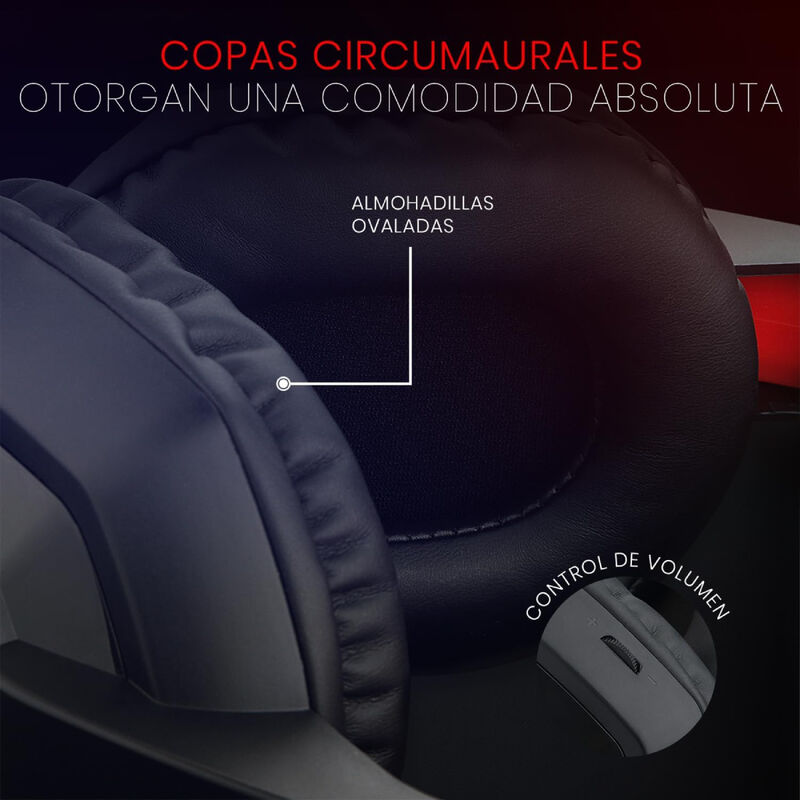 Audífonos Gamer Redragon Ares H120 Alámbrico. image number null