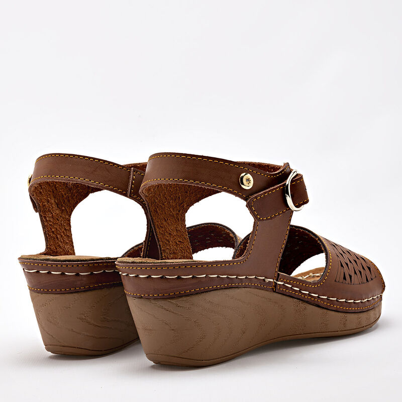 Mora Confort Sandalia para mujer camel image number null