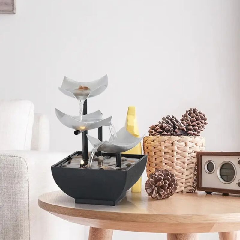 Fuente de Agua de Relajaci&oacute;n  Iluminada con LED... image number null