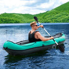 Balsa Inflable Ventura Kayak con Remo y Bomba de Aire 1 Modelo Capacidad 1 Persona Color Azul con Negro 2.80m X 86cm Caja (1)