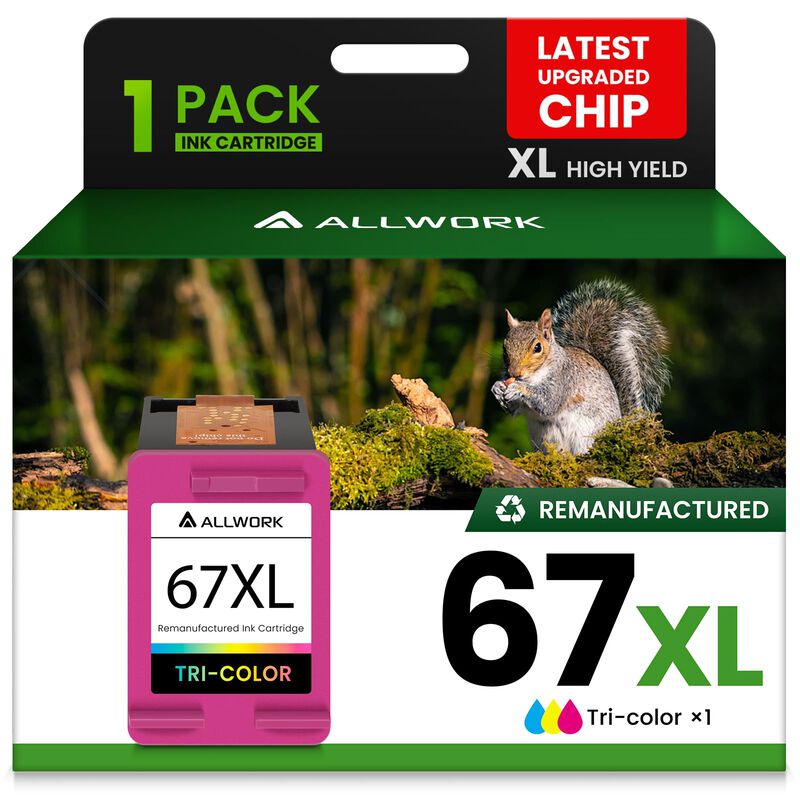 Cartucho De Tinta Allwork 67xl Tricolor - 1 Uni... image number null