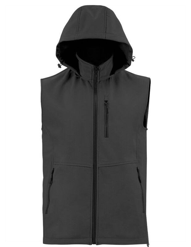 Chaleco Con Gorro Desmontable Cuello Alto Gris ... image number null