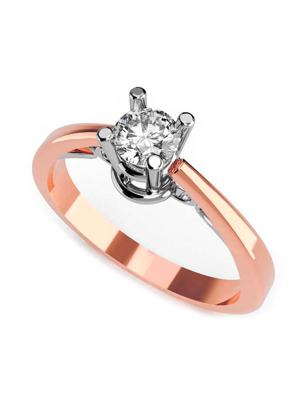 Anillo de Compromiso de 14K con Circonia Talla ... image number null