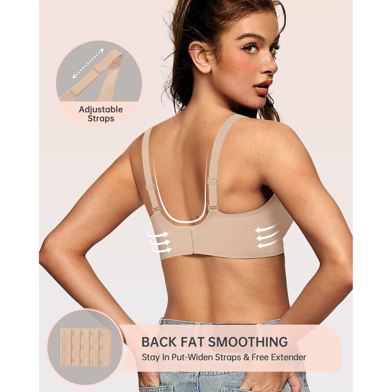 Sujetador Inal&aacute;mbrico OEAK Deep V Push-up X-Lar... image number null