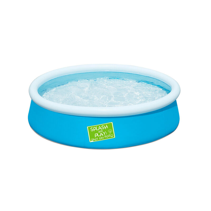 Alberca Inflable 2+ A&ntilde;os Redonda Azul con Blanc... image number null